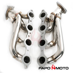Shorty Headers compatible with 03-06 Chevy GMC Silverado Sierra 1500HD 2500HD Tahoe Yukon Suburban Cadillac Escalade 6.0L V8 FE696120