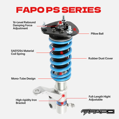 16-Level Damping Coilover For Mercedes-Benz E-Class 2nd Gen W210 1995-2003 PS036820
