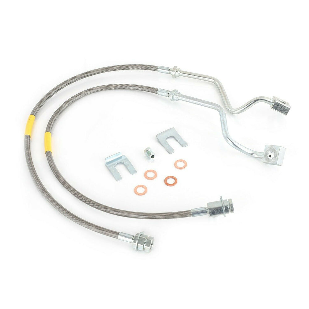 FRONT Extended Brake Line for 99-04 Ford F-250 F-350 Super Duty 4WD 4-8 lift