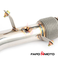 FAPO 3.5 in Turbo Catless Downpipe For N55 BMW 535i 640 740Li F01 F07 F10 F11 F12 F13