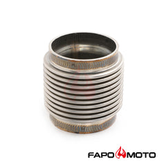 FE902010 Universal 2 ID T304 SS EXHAUST FLEX BELLOWS 2.55 Long Flex Joint Pipe ULTRA STRONG