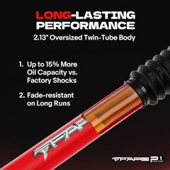 FAPO P1 Rear 2-3 in Lift Shocks for 2003-2021 Toyota Land Cruiser Prado 4Runner FJ CRUISER PA292410