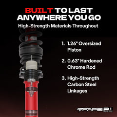 FAPO P1 Front 0-2 in Lift Struts for 2003-2021 Toyota Land Cruiser Prado 4Runner FJ Cruiser Hilux Fortuner PA165110