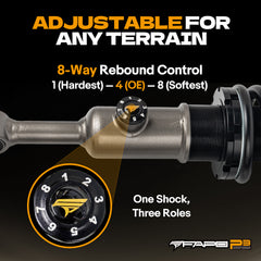 FAPO P3 Off Road 8-Stage Full Set 0-2 in Lift Struts For Toyota Hilux 2006-2025