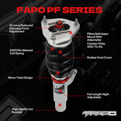 32-Level Damping Coilover For Toyota Mark II JZX90 1992-1996 / JZX100 1996-2000 / Chaser X90/X100 PF005130