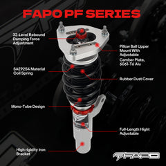 32-Level Damping Coilover for BMW F20/F21/F22 / F23/F32/F33/F36 2011-2021 & BMW 1 Series/BMW 2 Series/BMW 4 Series 2011-2021 PF086530