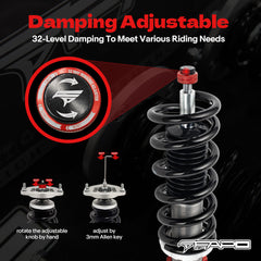 32-Way Adjustable Damping Coilover for Audi A4 4th Gen FWD B8/8K 2008-2016 & Audi S4 B8/8K 2009-2016 PF014330