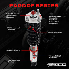 32-Way Adjustable Damping Coilover for Lexus IS200/IS300 1st Gen GXE10/JCE10/SXE10 1999-2005 PF015430