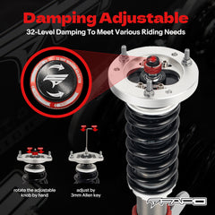 32-Level Damping Coilover for 2006-2013 BMW 3 Series 5th Gen E90/E91/E92/E93 PF006420