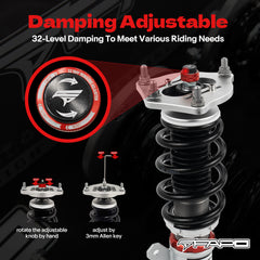 32-Level Damping Coilover for Honda Civic 2016-2025 / Honda Insight 2019-2022/Honda Integra 2022+ PF022730
