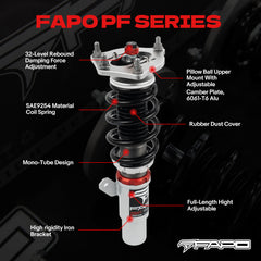 32-Level Damping Coilover for Honda Civic 2016-2025 / Honda Insight 2019-2022/Honda Integra 2022+ PF022730