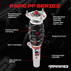 32-Level Damping Coilover Volkswagen R32 MK5/A5 2008 & VW Rabbit MK5 2006-2009 PF024830