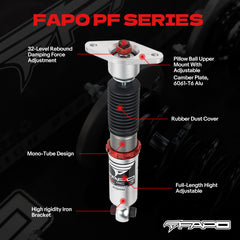 32-Way Adjustable Damping Coilovers for Volvo V60 1st Gen DE 11-18 & Volvo V60 1st Gen DE 2011-2018 PF027230
