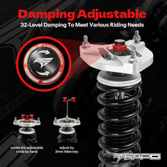 32-Way Adjustable Damping Coilover for Mercedes-Benz C-Class 3rd Gen RWD W204/S204 2007-2014 PF056430