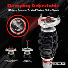 32-Level Damping Coilover for 2002-2015 Volkswagen Touareg 7L / Audi Q7 4L / Porsche Cayenne 9PA PF091920