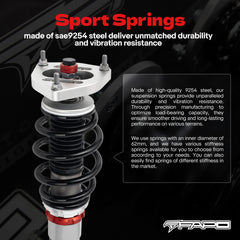 32-Level Damping Coilover for 2002-2017 Mazda 6 / Ford Fusion Platform Milan MKZ PF017520