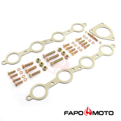 Shorty Headers compatible with 02-13 Silverado Sierra 1500 2500 Tahoe Yukon Suburban Escalade BLACK V8 304 Stainless FE696130