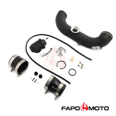 FE591320 FAPO Charge Pipe Kit for BMW N54 135i 335i 335is 1M E82 E88 E90 E92 E93 SSQV BOV BLOW OFF VALVE Intake Hard Pipe Black