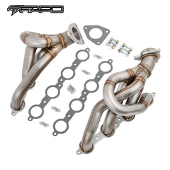 FE640170 FAPO Shorty Headers for 08-13 Chevy Silverado GMC Sierra 1500 5.3L V8 1-3/4 Primary 409SS