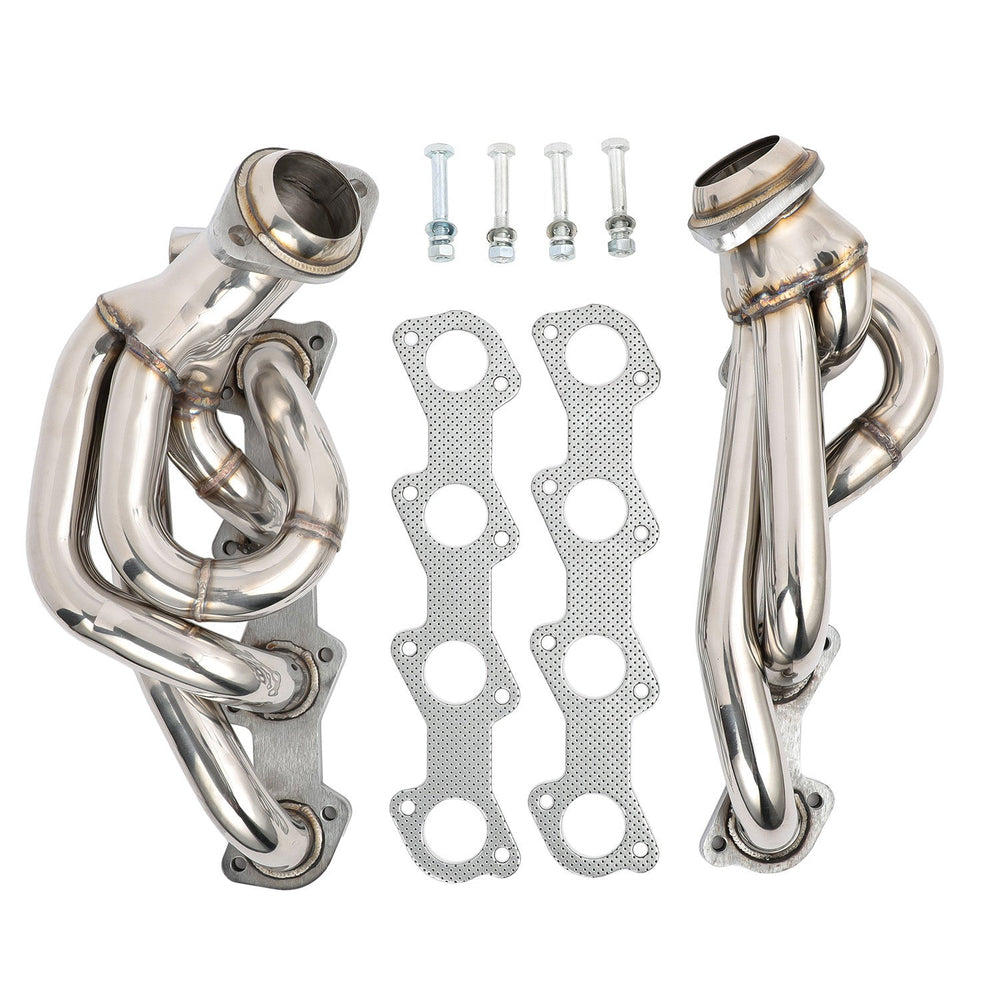 FAPO Shorty Headers for 97-03 Ford F150 5.4L 330 V8 XL XLT FX4 King Ranch Lariat