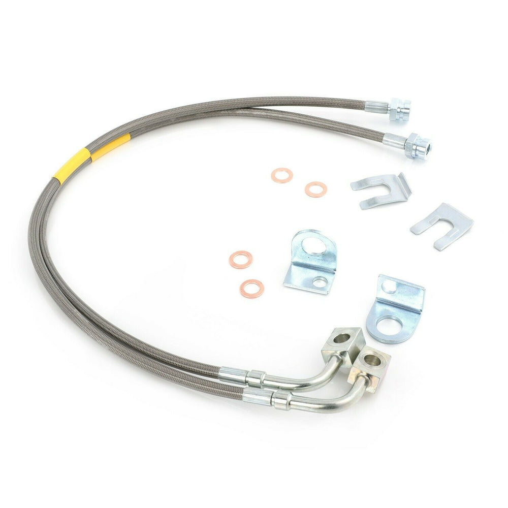 FRONT Extended Brake Line for 07-18 Jeep Wrangler JK 2-6 lift