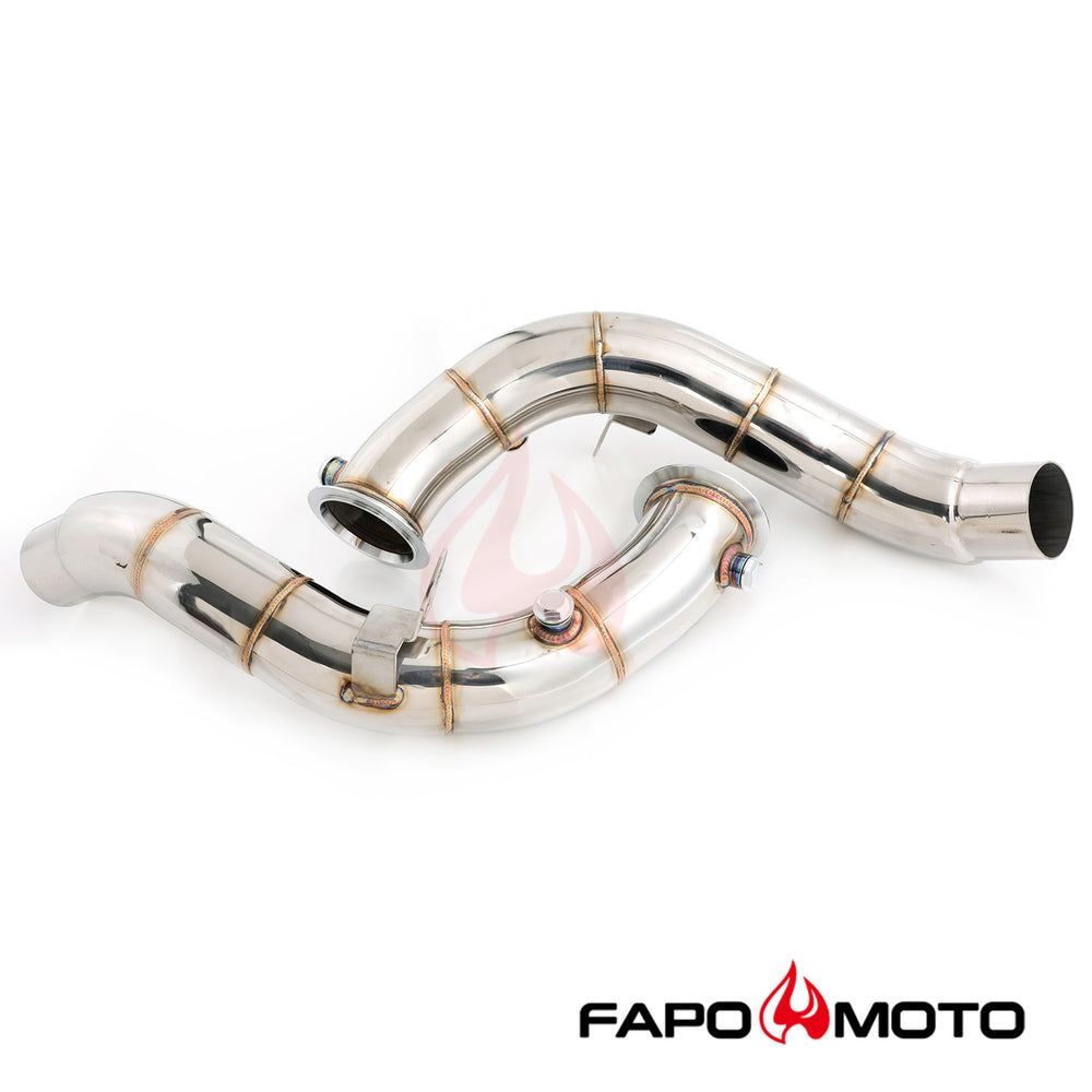 FE737110 Turbo Downpipe For 12-21 BMW M5 M6 Gran Coupe S63 F06 F10 F12 F13 4.4L V8 Twin Turbo