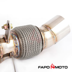 FAPO 4 inch Turbo Downpipe For BMW 535i/ix 640i F10/F11/F07/F12/F13/F06 N55 2015+