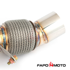 FAPO 3.5 in Turbo Catless Downpipe For N55 BMW 535i 640 740Li F01 F07 F10 F11 F12 F13