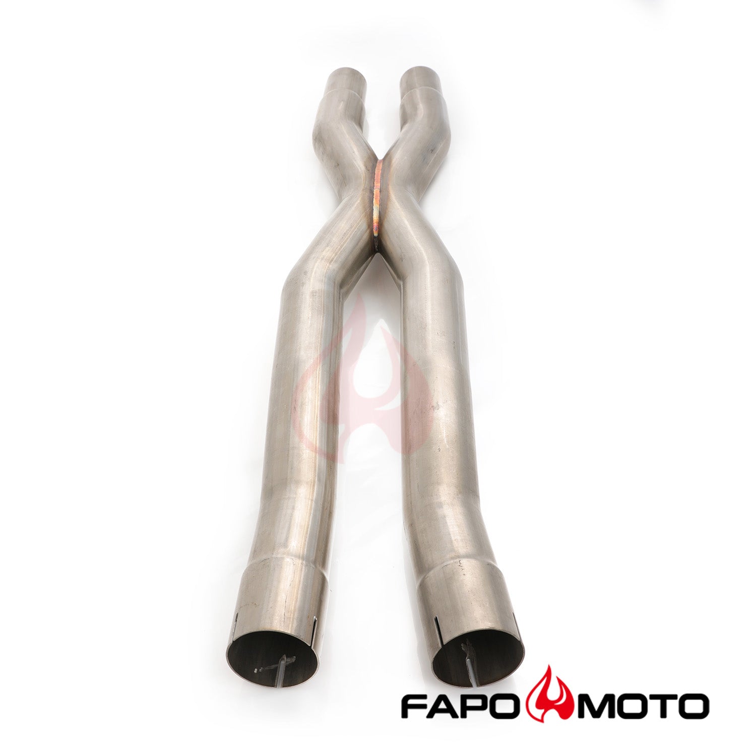2.5  X-Pipe Mid-Pipe compatible with Ford Mustang GT 15-18 S550 Resonator Delete 5.0L Coyote V8 FE748010