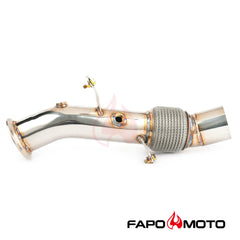 FAPO 3.5  Turbo Catless Downpipe For N55 535i 640 740Li F01 F07 F10 F11 F12 F13