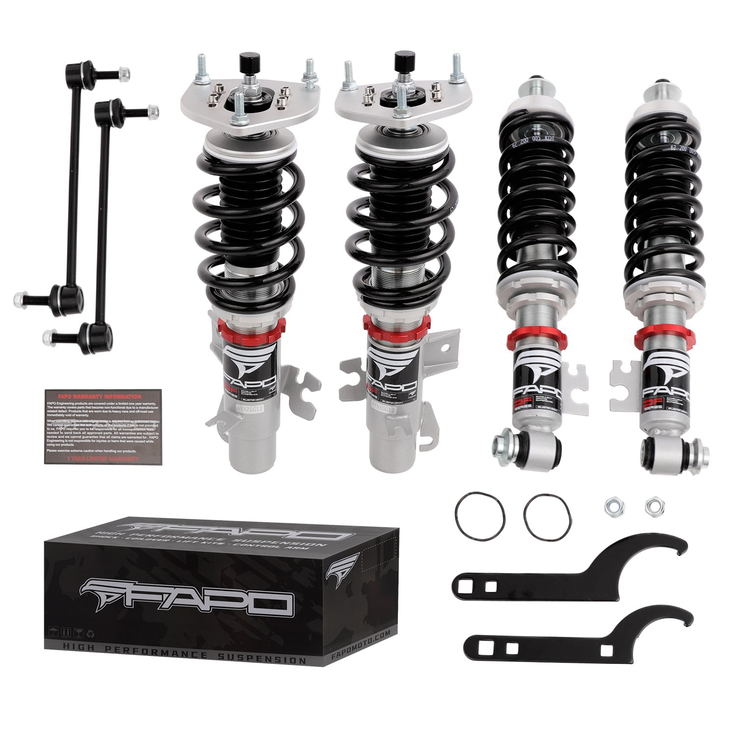 32-Level Damping Coilover for 2006-2015 Mini Cooper R55/R56/R57 Hatch & Convertible PF016620