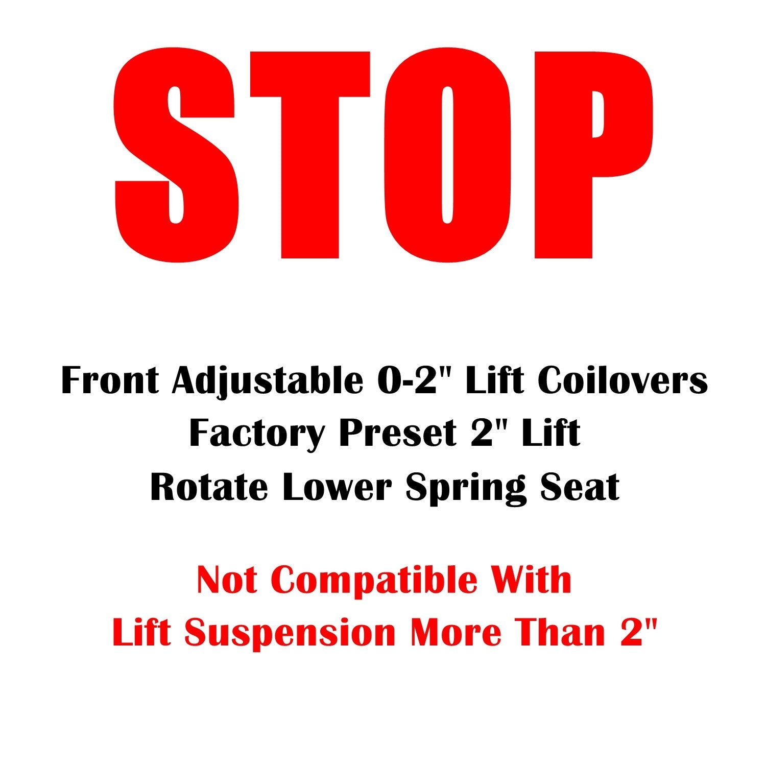 8-Stage Full Set 0-2 in Lift Struts for Toyota Tundra 2007-2021 P3 PA165630 PA265630