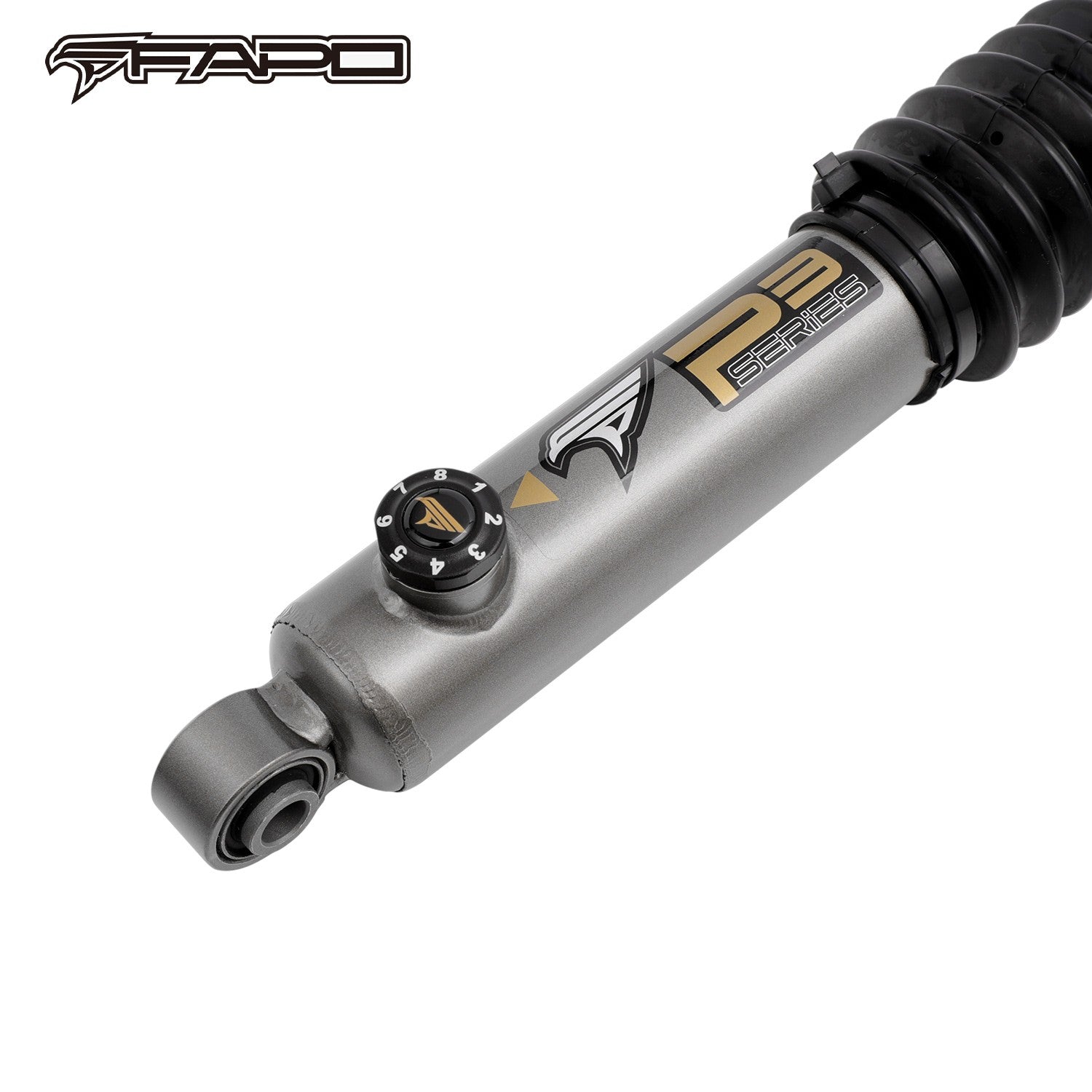 8-Stage Front 0-4 in Lift Shocks for 2001-2010 Chevrolet Silverado 2500HD 3500HD GMC Sierra 2500HD 3500HD P3 PA096230