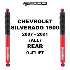 P1 Off-road Rear shock for CHEVROLET SILVERADO 1500 2007-2021 GMC SIERRA 1500 2007 - 2021 CHEVYROLET SILVERADO 1500 CLASSIC 2019-2019 GMC SIERRA 1500 CLASSIC 2019-2019 0-4" lift PA162010