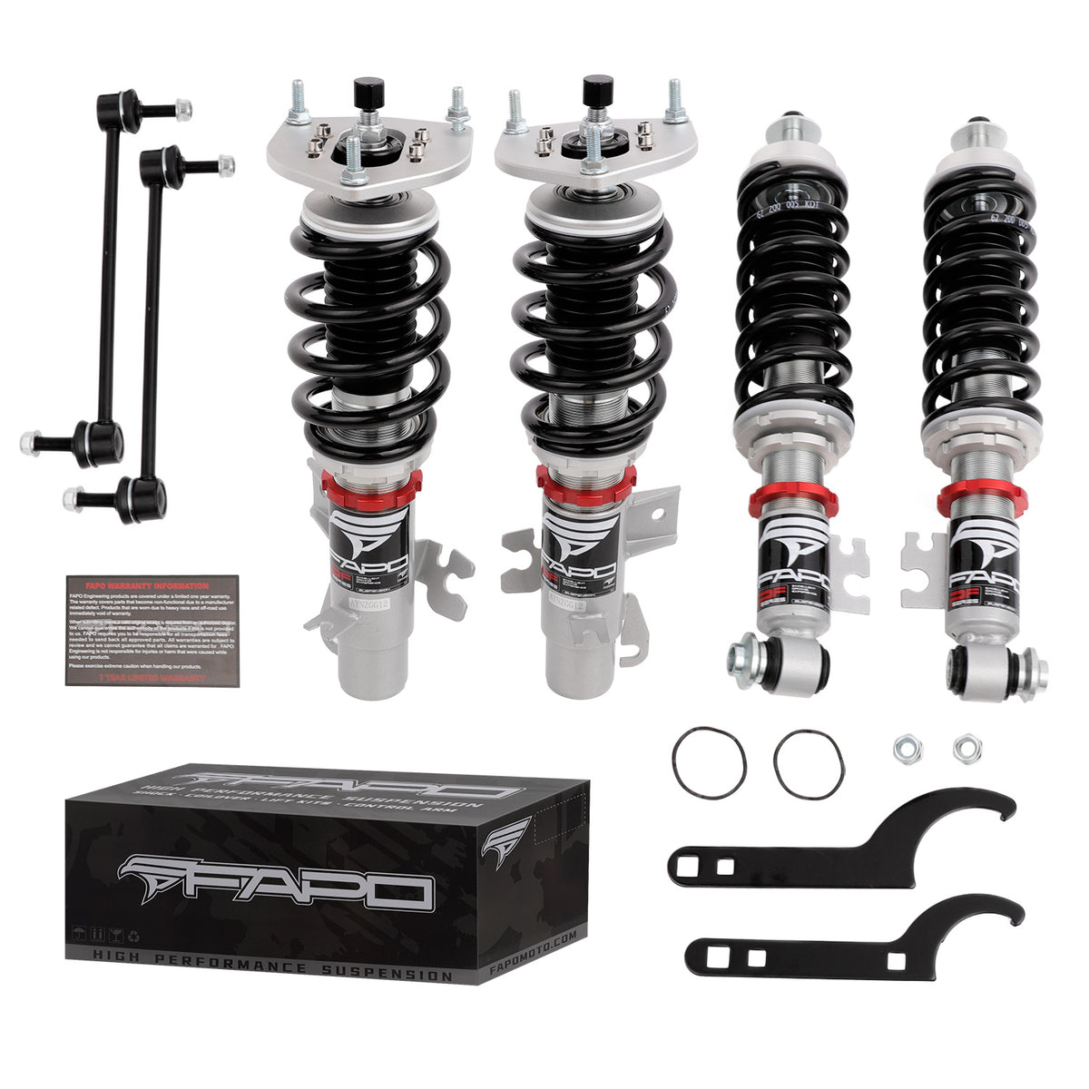 32-Level Damping Coilover for 2006-2015 Mini Cooper R55/R56/R57 Hatch & Convertible PF016620