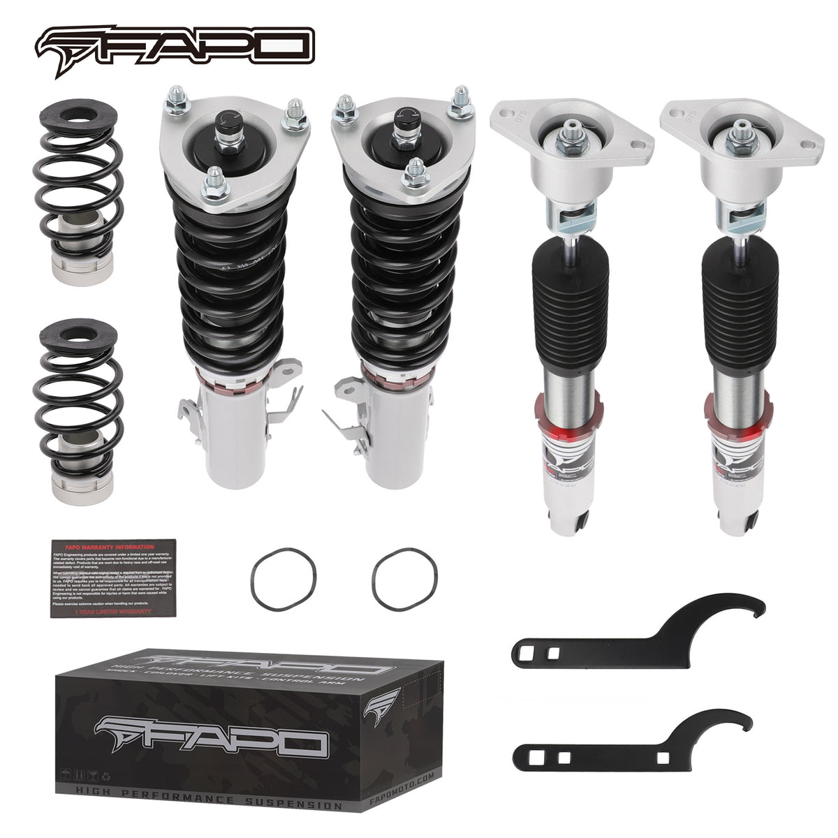 32-Level Damping Coilover for Mazda 2 DE 2007-2014 / Ford Fiesta B299 2008-2019 PF007520
