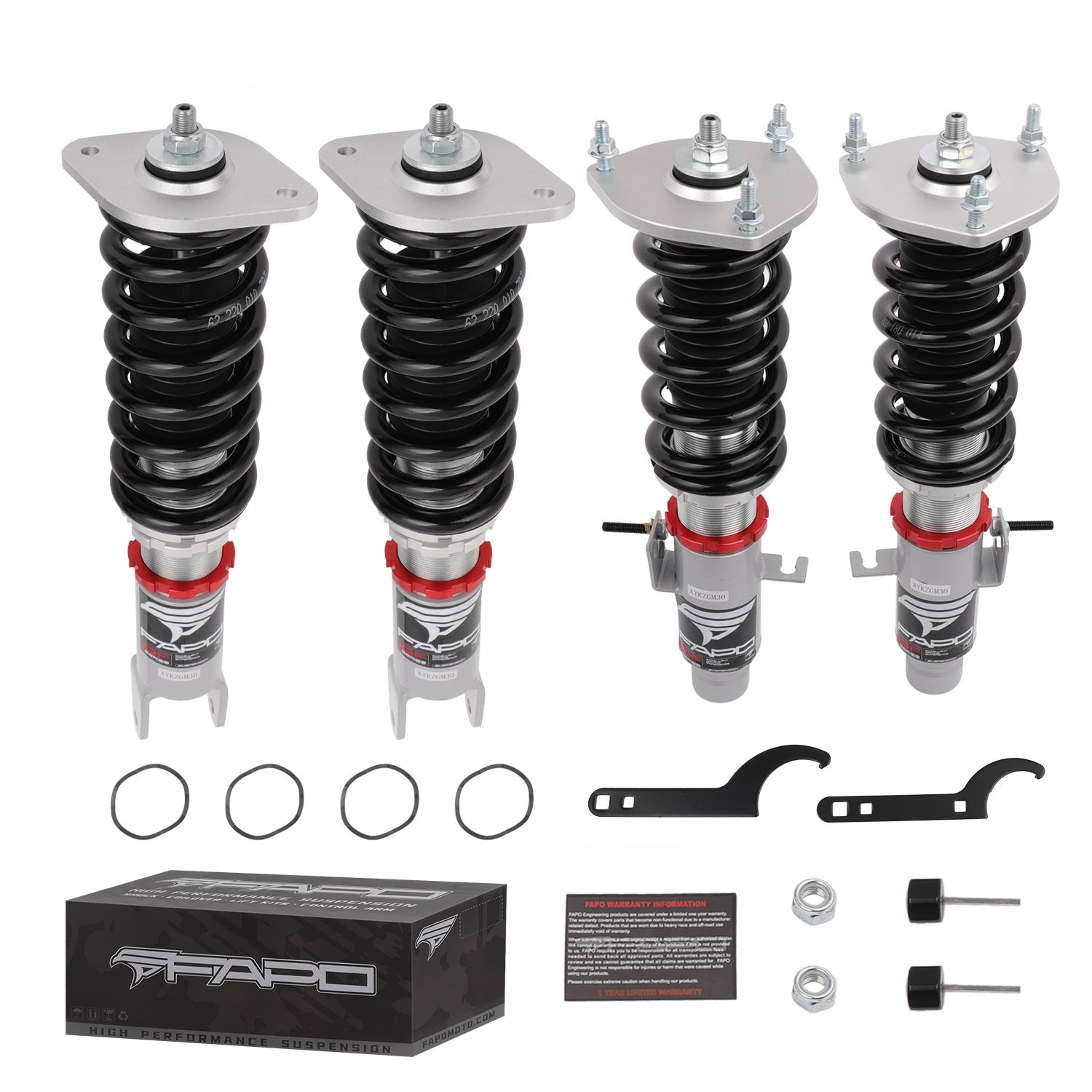 32-Level Damping Coilover for 2003-2015 Infiniti G35X G37X M35X M45X Q40 Q60 AWD V36/CV36 PF008620