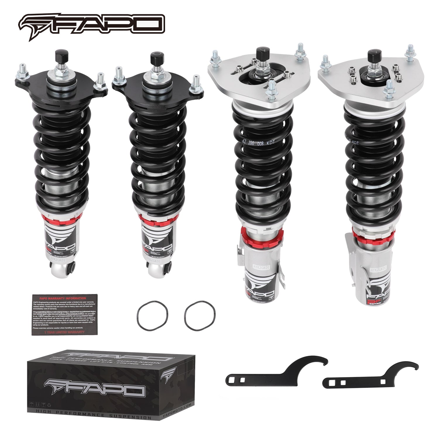 32-Level Damping Coilover for 1998-2004 Subaru Legacy 3rd Gen BE/BH/ Outback 2nd Gen 2000-2004 / Baja BT 2003-2006 PF010420