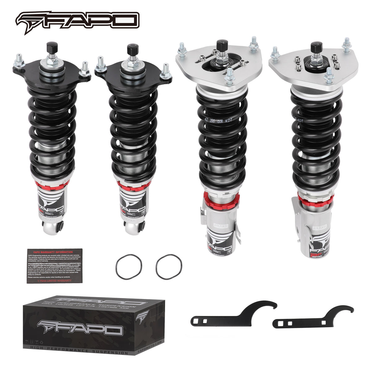 32-Level Damping Coilover for 1998-2004 Subaru Legacy 3rd Gen BE/BH/ Outback 2nd Gen 2000-2004 / Baja BT 2003-2006 PF010420