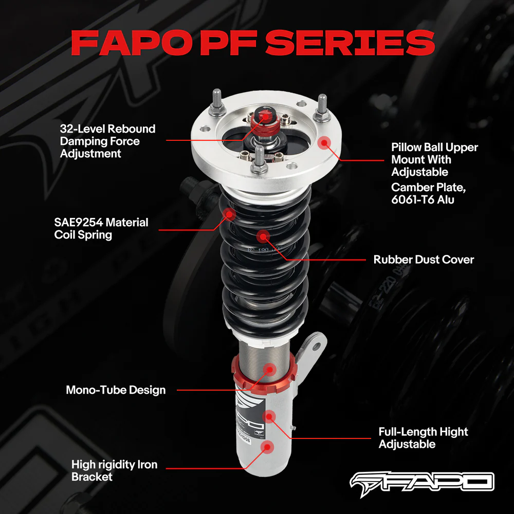 32-Level Damping Coilover For Lexus GS250/GS350/400H (RWD) FORKFLM L10 2011+ PF075230