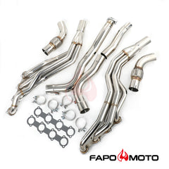 FAPO Long Tube Headers Manifolds for 03-06 Mercedes AMG E55 CLS55 M113 X-Pipe FE635110