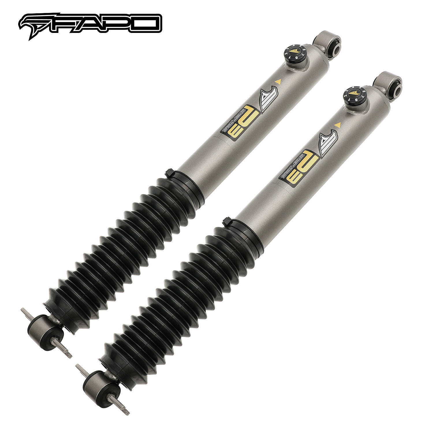 8-Stage Rear 4.5-6 in Lift Shocks for 1984-2001 Jeep Cherokee XJ PA391631 2PCS