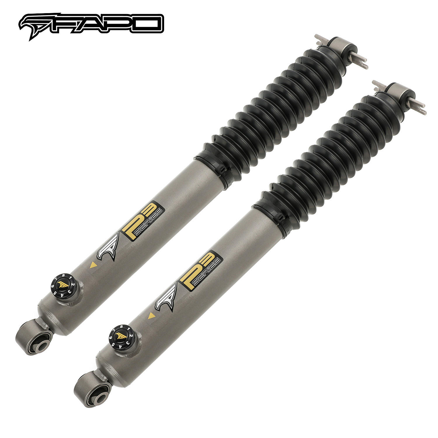 8-Stage Rear 4.5-6 in Lift Shocks for 1984-2001 Jeep Cherokee XJ PA391631 2PCS