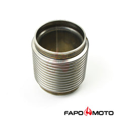 Universal 3  ID 304 STAINLESS EXHAUST FLEX BELLOWS 4  LONG For 3  Pipe ,ULTRA STRONG FE903010