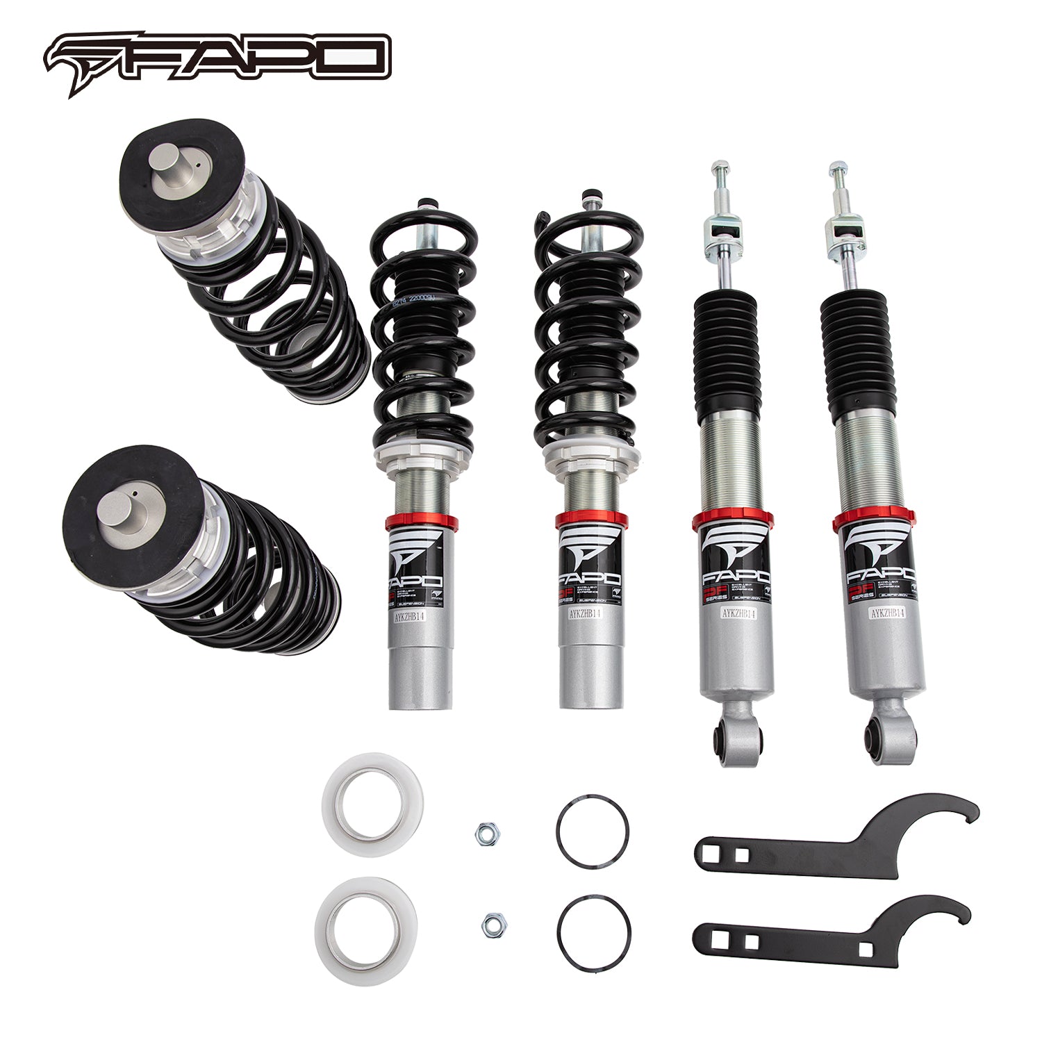 32-Way Adjustable Damping Coilover for Audi A4 4th Gen FWD B8/8K 2008-2016 & Audi S4 B8/8K 2009-2016 PF014320