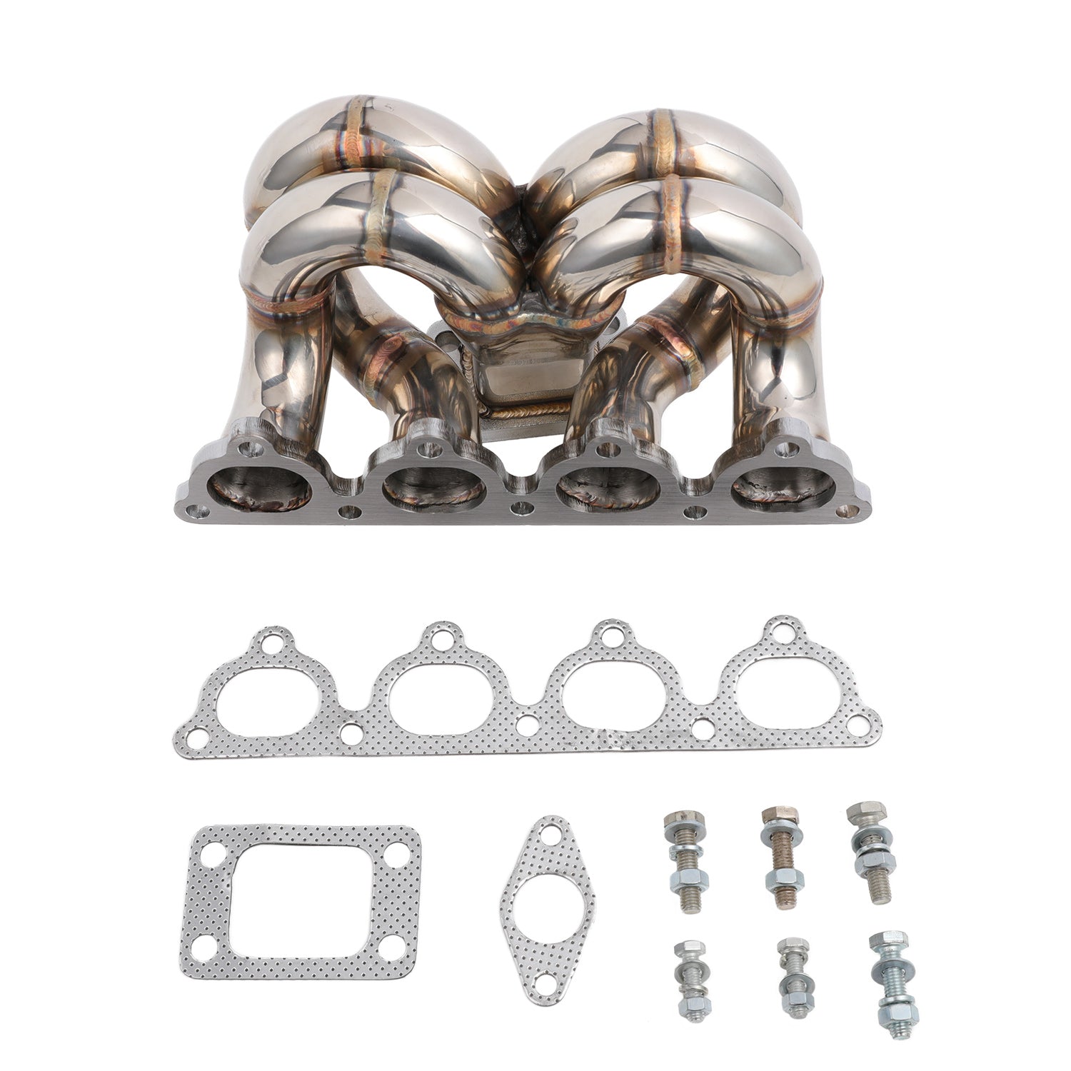 FAPO Turbo Manifold for Honda Civic del Sol CRX D15 D16 SOHC T3 38mm WG Ram Horn