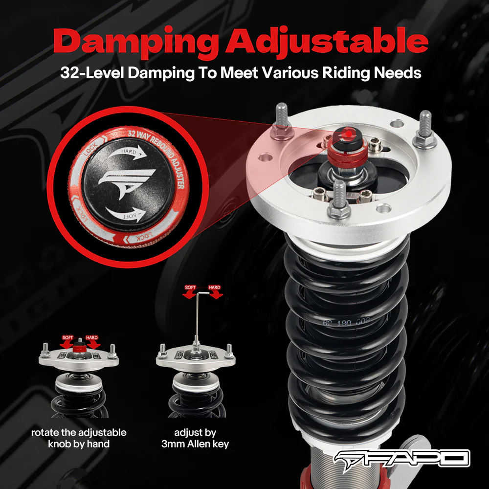 32-Level Damping Coilover For Lexus GS250/GS350/400H (RWD) FORKFLM L10 2011+ PF075230