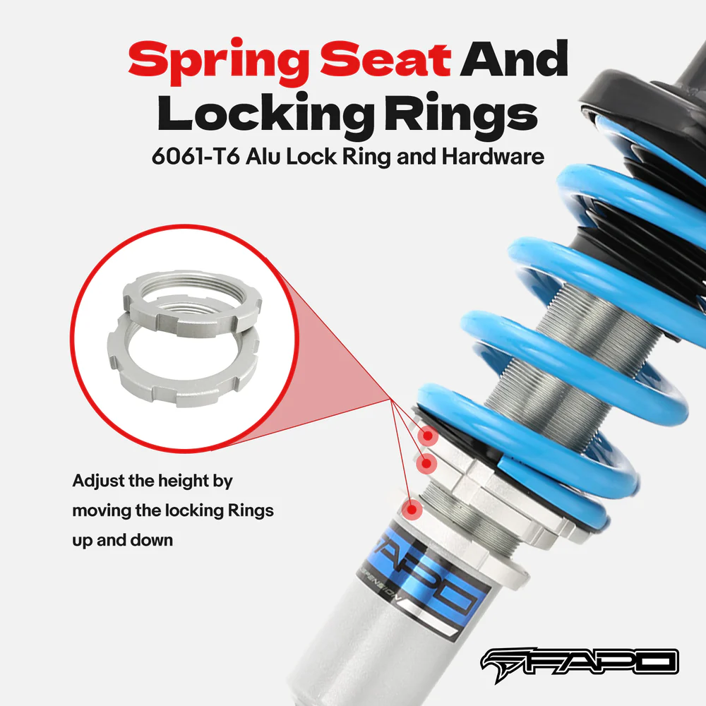 16-Level Damping Coilover For Lexus IS200/IS300 1st Gen GXE10/JCE10/SXE10 1999–2005 PS015420