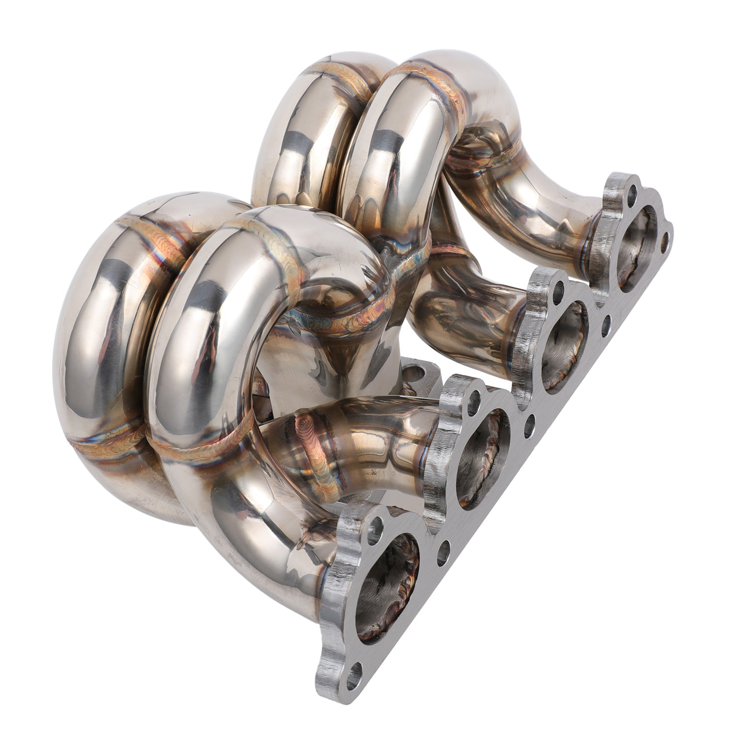 FAPO Turbo Manifold for Honda Civic del Sol CRX D15 D16 SOHC T3 38mm WG Ram Horn