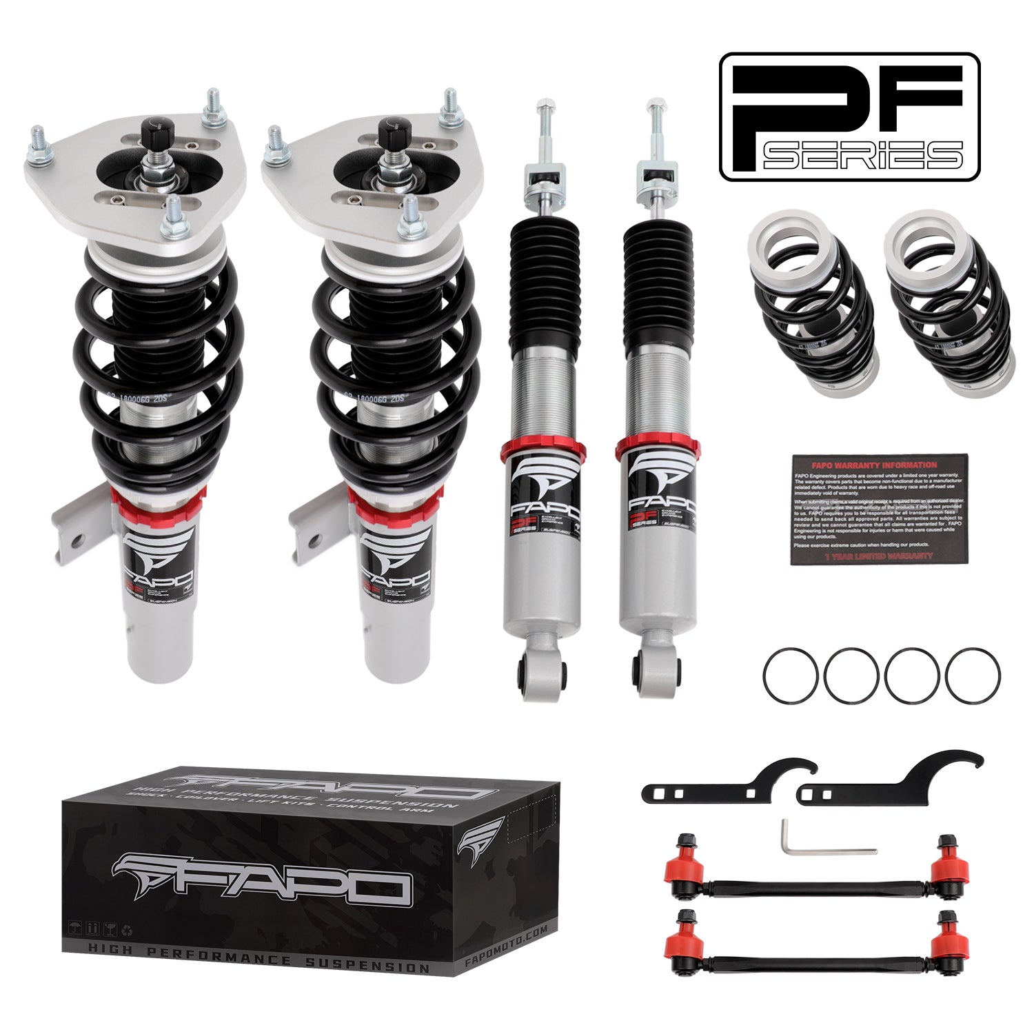 PF004120 PF Coilover for Volkswagen Jetta MK5 MK6 FWD 2006-2017